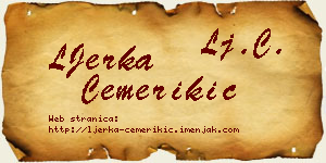 LJerka Čemerikić vizit kartica
